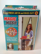 Magic Mesh  Hands Free Screen Door New in Package 18 Magnets Great for Pets - £7.73 GBP
