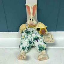 Russ Berrie The Country Folks 10” Bonnie Bunny Rabbit Easter Decoration with tag - $26.93
