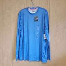 Nautica Angler Mens Long Sleeve T-Shirt Billfish Blue sz L Fisherman Fis... - $24.03
