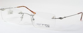 Vintage Rare Lightec Kt 126 809 Matt Silver Eyeglasses Glasses 49-19-140 France - £63.11 GBP