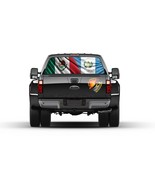Mexico and Guatemala Flag Rear Window Perforated Graphic Decal Truck Car... - £40.70 GBP