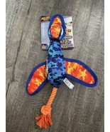 NERF Nylon Camo Crinkle Wing Launching Duck Dog Toy - NEW - £15.81 GBP