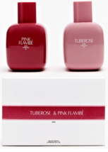  Zara Tuberose + Pink Flambe Duo Set Eau De Toilette Fragrance Perfume 2 X 90ml - £191.04 GBP