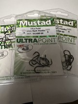 3 pack -8ea Mustad 94140NP-BN Size 6 Ultra Point Live Bait Hooks 94140NPBN - £20.39 GBP
