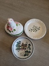 Vintage Trinker Dish Lot Avon Carrigdhoun Asian Pagoda Porcelain - £11.84 GBP