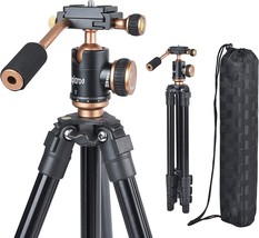 Riqiorod Ring Light Camera Tripod, Travel Tripod 50Inch Extendable 360, Youtube. - £41.10 GBP