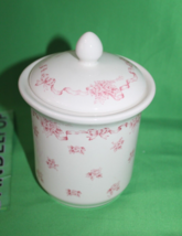 Ribbons Laura Ashley Made In England Covered Jar Container - £23.29 GBP