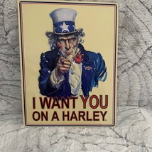 2009 Harley Davidson Ande Rooney Embossed Uncle Sam I Want You Tin Man C... - £44.12 GBP