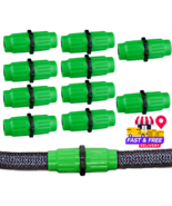 10 Sets Expandable Garden Hose Repair Kit, Flexible Plastic Hose Repair Clamps - $25.73