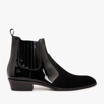 The Sorhag Black Suede Leather Dress Men Boot image 7