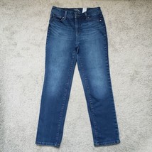 Time and Tru Skinny Women&#39;s Size 6 Mid-Rise 5-Pocket Blue Denim Jeans - $17.99