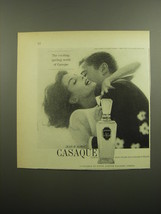 1960 Jean D&#39;Albret Casaque Perfume Ad - The exciting, igniting world of ... - $14.99