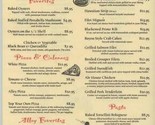 The Kingston Alley After Five Specials Menu Kingston Pike Knoxville Tenn... - $17.82