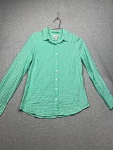 J. Crew Shirt Gingham Plaid Button-Up Long Sleeve Womens 8 Casual Office... - $28.88