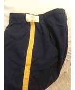 Bremen Bowdon Women&#39;s Army Officer Blue Slacks Sz 16mR Gold Braid Unifor... - $9.99
