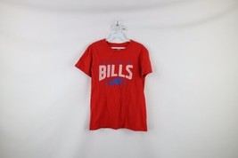 Vtg NFL Womens Small Distressed Bills Mafia Buffalo Bills Football T-Shirt Red - £23.67 GBP