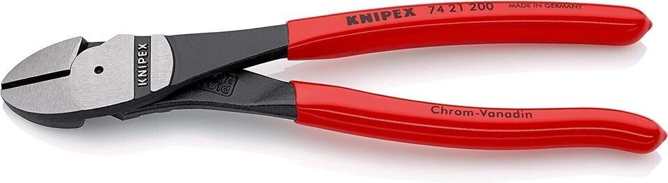 KNIPEX 7421200  8 Inch High Leverage Angled Diagonal Cutters - $40.25