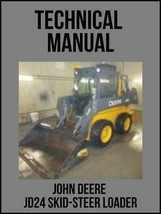 John Deere  JD24 Skid-Steer Loader Technical Manual TM1042 On USB Drive - £14.12 GBP