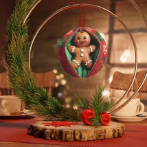 Gingerbread Girl Christmas Ornament, Christmas Gift, Holiday Tree Decor - £6.28 GBP