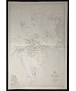 Nautical Chart  Approaches to King Sound Australia NW Coast Admiralty 1979 - $63.68