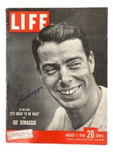 Joe Dimaggio New York Yankees Autografato 1949 Vita Rivista JSA Loa - £380.03 GBP