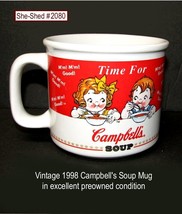 Vintage 1998 Time for Campbell&#39;s Soup Ceramic Mug pre-owned - £11.70 GBP