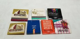 6 Las Vegas Matchbooks HOTEL FREMONT Mirage TROPICANA Jackie &amp; Mel HARRAHS - $11.25