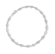 Sterling Silver -Style Openwork Anklet. - £190.66 GBP