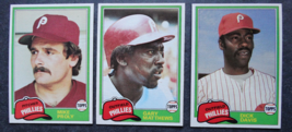 1981 Topps Traded Philadelphia Phillies Team Set of 3 Baseball Cards - $2.75