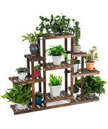 Costway 6-Tier Flower Wood Stand Plant Display Rack Outdoor Indoor Displ... - $109.99