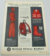 1957 Print Ad US Insul Air Hunting Jacket,Vest,Sportster Suit,Boots US R... - £7.99 GBP