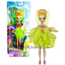 Year 2014 Disney Fairies 10 Inch Doll Pixie Bath Tink Tinkerbell Green Bath Puff - $34.99