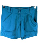 Nike Golf Dri-fit Shorts Womens sz 2 Teal Blue Tour Performance Pockets ... - $623.56 MXN