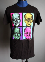 Universal Studios Monsters Black Frankenstein T-Shirt ~S~ - £8.13 GBP
