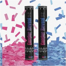 EcoPop Gender Reveal Confetti Blaster - Biodegradable Baby Shower Poppers for Bo - $39.59