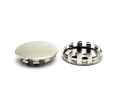 1 1/2” Metal Snap in Panel Plugs Nickel Plated Steel Hole Covers Bright ... - £9.98 GBP+