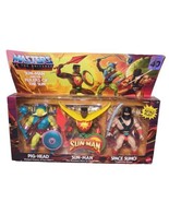 MOTU Sun-Man and the Rulers of the Sun Pig-Head Space Sumo 3-Pack 40TH E... - £20.71 GBP