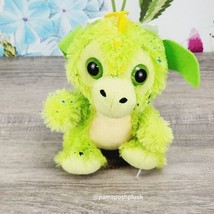 Peek A Boo Toys Green Dragon Plush 8&quot; Sparkly Stars Stuffed Animal  - $10.00