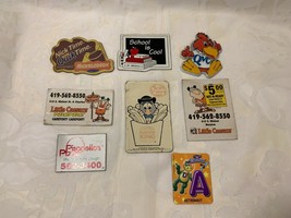 8 Vintage Advertising Refrigerator Magnets Local Businesses Bucyrus Ohio... - $10.79