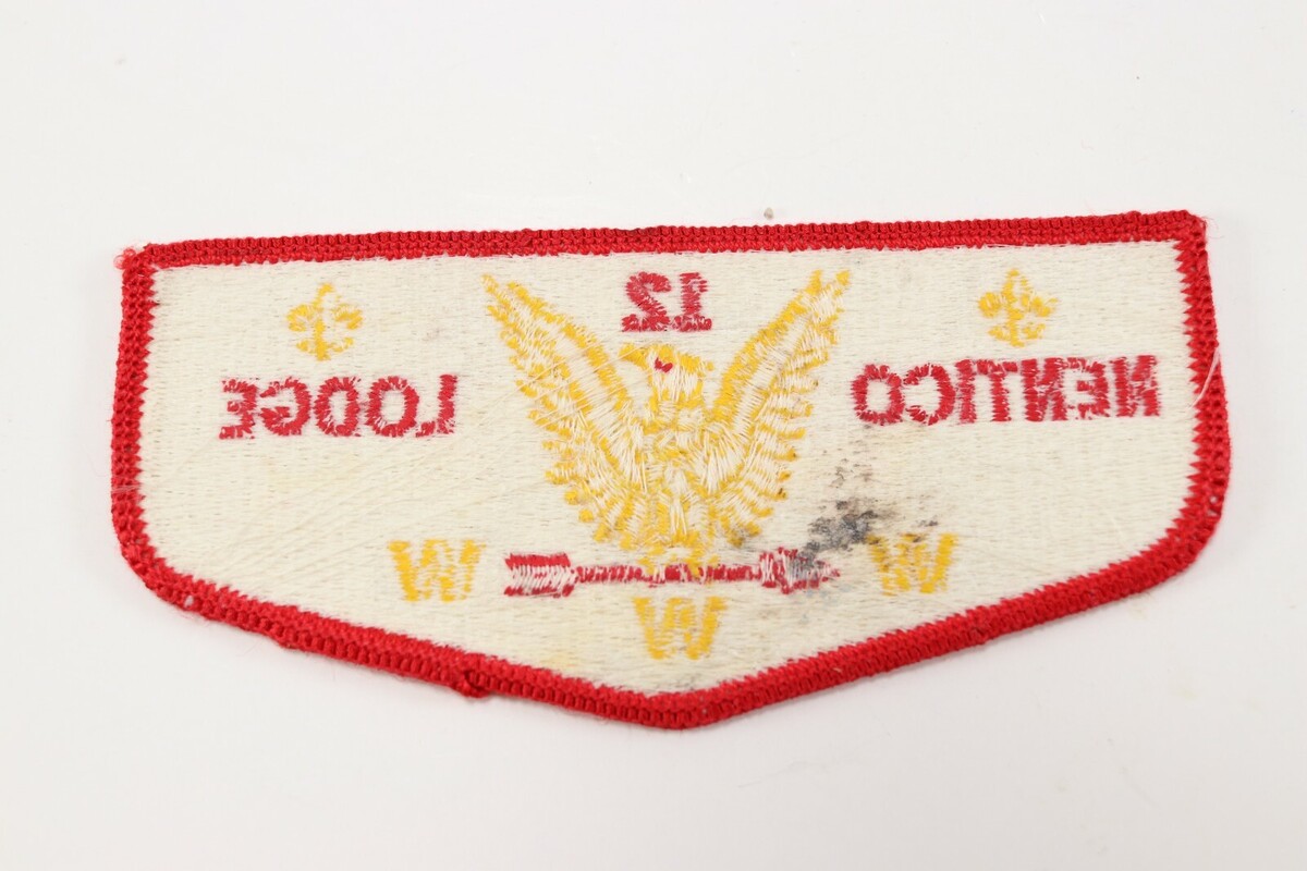 Vintage Nentico Lodge 12 OA Order Arrow WWW Boy Scouts America Flap Patch Item image 3