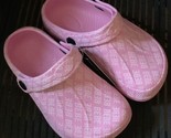 Bebe Girls Toddler Sandals Sz 11/12 XL Slingback Clogs Pink Rubber Water... - $13.49
