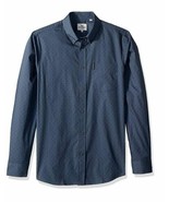 Ben Sherman Men&#39;s Long Sleeve Polka Dot Print Shirt, Blue Shadow, Large ... - £14.72 GBP