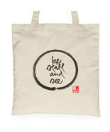 Thich Nhat Hanh Calligraphy Tote Bag Be Still And See Handbag Cotton Wom... - $314.71 MXN