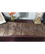 Illuminated Holiday Table Runner with LED Lights ~ Brown w/Gold Trim, 72... - £23.44 GBP