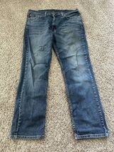 Levi&#39;s 514 Straight Fit Jeans Mens Size 38x30 Blue Medium Wash Stretch W... - $418.36 MXN