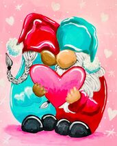 Full of Love and Gnomance Painting Kit - Paint Your Own - Canvas Paintin... - $38.00