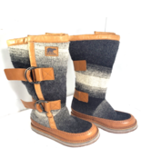 Sorel Chipahko Blanket Hawk Wool Winter Boots Leather Trim Wmn US 5 NL18... - $40.85 CAD