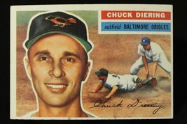 Vintage Baseball Card Topps 1956 #19 Chuck Diering Outfield Baltimore Orioles - £7.62 GBP