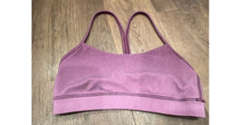 LULULEMON Flow Y Bra Nulu Purple OmbréAthletic Gym Workout Yoga Top Size 8 - £23.56 GBP