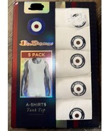 Ben Sherman ~ Men&#39;s 5-Pack Tanks Tops Undershirts 100% Cotton White ~ M - $29.07